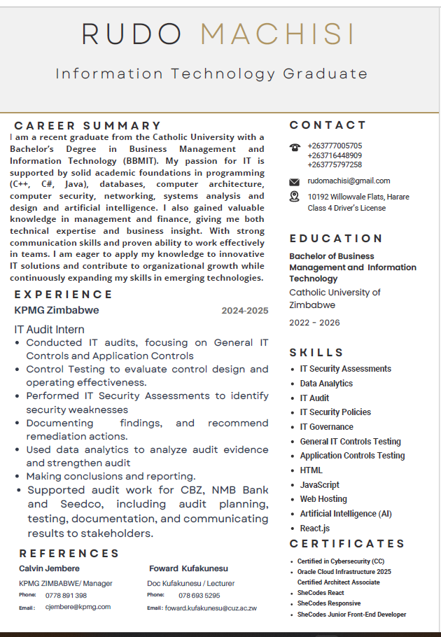 rudo cv